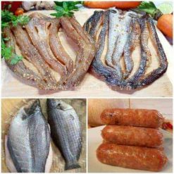 Set 04: 0,5kg khô cá sặc+ 0,5kg lạp xưởng + 0,5kg cá lóc