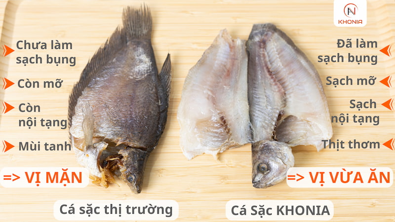 Khô Cá Sặc Sấy 7 So sánh sặc 3N